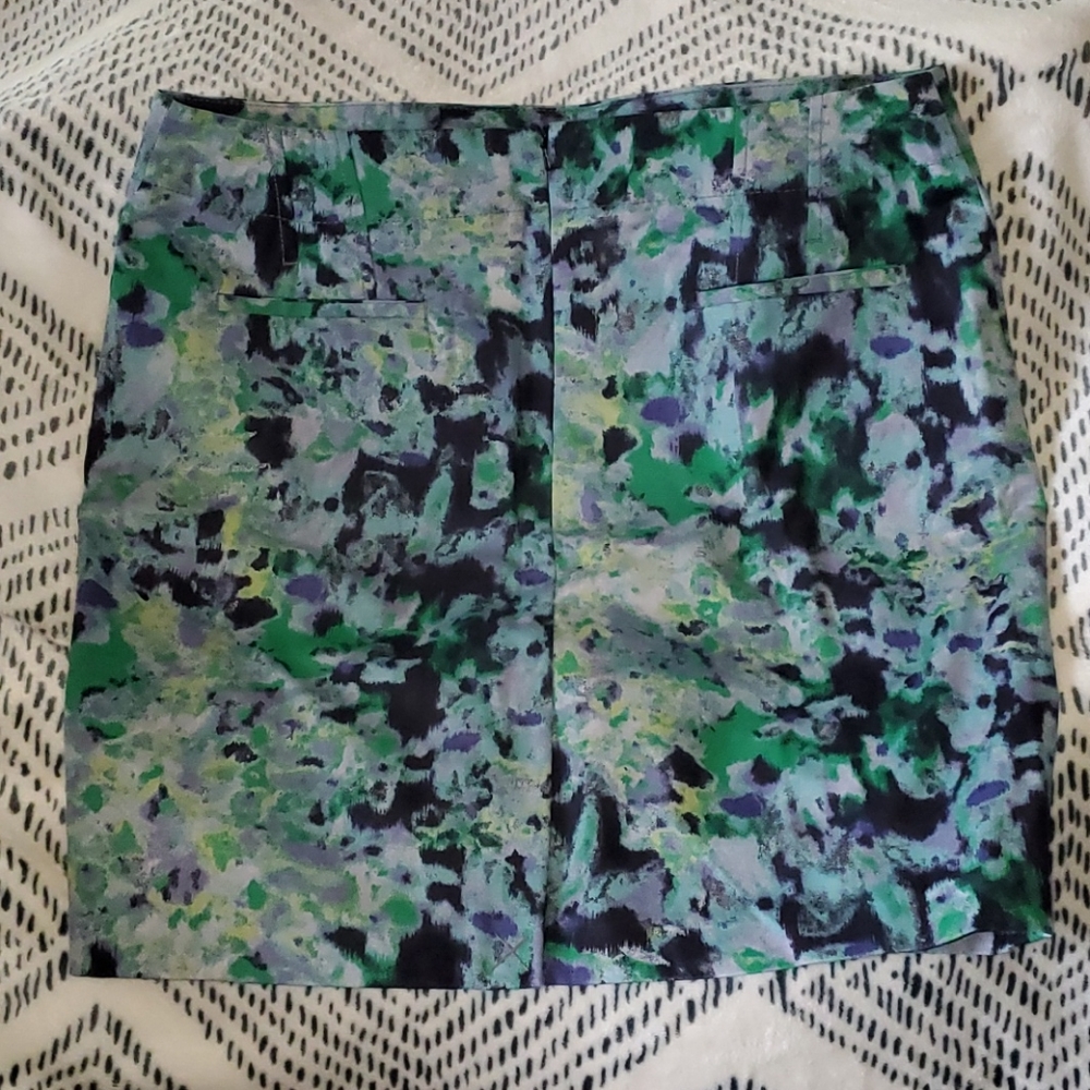 Cynthia Rowley Green and blue skirt Size 10 - Picture 5 of 10